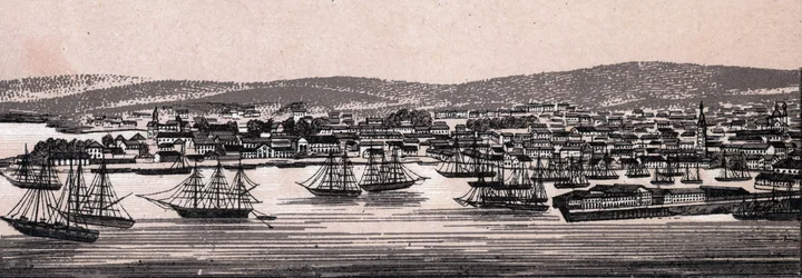 Christiania, Danemark : vue de la ville (Vue Générale) dans « Le Monde Illustré 168 vues » sans date (fin XIXe siècle)
