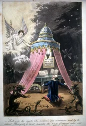 Cérémonie magique. Livre de 1825. Bibl. Morando, Milan.
