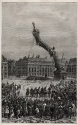 Destruction de la colonne Vendôme pendant la Commune