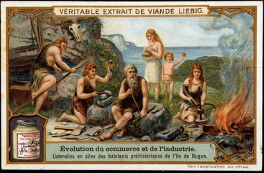 Outils en silex des habitants préhistoriques de l