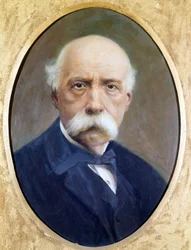 Francesco Crispi (1819-1901), homme politique italien. Peinture de G. Perez