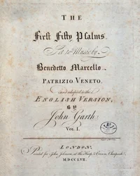 Frontispice des Cinquante et un Psaumes, par Benedetto Marcello