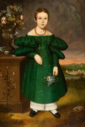 Fille en vert