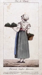 Marchand de haricots verts - dans « Cris de Paris », début 19ème siècle