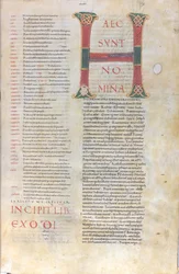Haec sunt nomina : Initiale du Livre de l