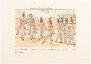 Inspection semestrielle, de Scènes de la vie dans un régiment d