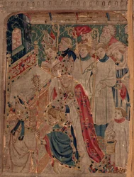 Histoire de Saint Piat et Saint Éleuthère, Scène 10 : Saint Éleuthère est sacré évêque (détail)