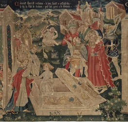 Histoire de Saint Piat et Saint Éleuthère, Scène 12 : La résurrection de la fille du tribun
