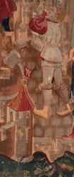 Histoire de Saint Piat et Saint Eleuthère, Scène 6 (détail). Un homme.