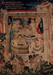 Histoire de Saint Piat et Saint Éleuthère, Scène 7 : Baptême des chrétiens exilés
