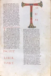 Incipit du livre de Tobie