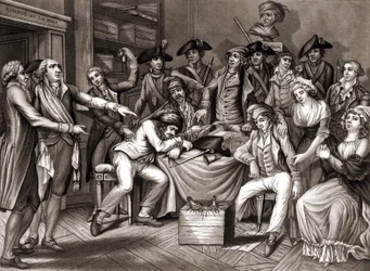 Intérieur du Comité révolutionnaire. v. 1794