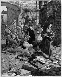 Juifs dépouillés de leurs biens et chassés de France au XIIIe siècle.