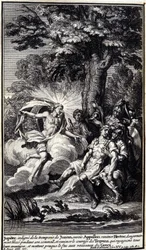 Jupiter envoie Apollon pour ranimer Hector (Illustration de l