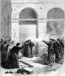 La Commune de Paris en 1871. Surprise pétrolière rue de Rivoli.