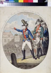 Le maréchal Alexandre Souvorov inspectant les troupes devant l