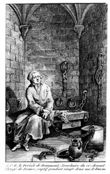 Le prévôt de Beaumont, secrétaire du clergé de France, captif pendant 22 ans à la Bastille - gravure anonyme, Musée Carnavalet