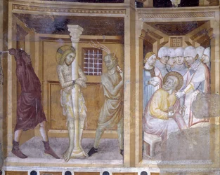 Vie du Christ, détail : Flagellation, Église de Sant
