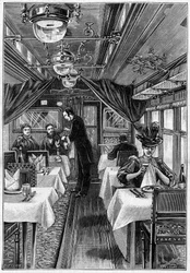 Trains de luxe en Europe : vue intérieure d