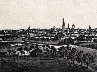 Melbourne, Australie : Vue générale. dans « Le Monde Illustré 168 vues » Sans date (fin XIXe siècle)