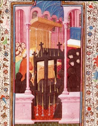 Scène funéraire miniature des « Heures d