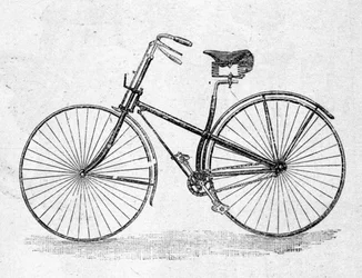 Modèle de bicyclette avec cadre droit