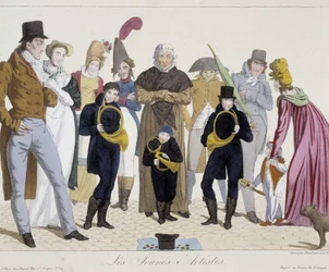 Musiciens de rue : jeunes artistes (cor) - Carnavalet
