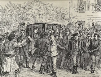 NATALIA de Serbie (1859-1941). Princesse consort de Serbie de 1875 à 1882 puis reine consort de Serbie de 1882 à 1889, épouse de Milan Ier de Serbie. L