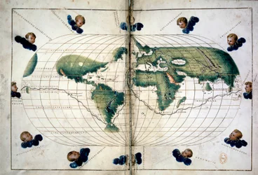 Planisphère (ou carte du monde). Carte géographique de l