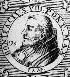 Portrait de Boniface VIII (Benedetto Caetani dit Bonifacio VIII)