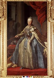 Portrait de Catherine II, impératrice de Russie, conservé au palais de Drottningholm à Stockholm