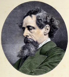 Portrait de Charles Dickens (1812-1870), écrivain anglais.