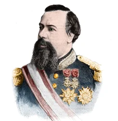 Portrait de Charles III Grimaldi (1818-1889), Prince de Monaco (1856-1889). dans « Le Monde Illustré» du 21 septembre 1889.