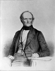 Portrait de Charles Lyell (1797 - 1875), géologue écossais.