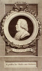 Portrait de Christoph Gluck (1714-1787) compositeur allemand