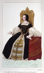 Portrait de Claude de France (1499 - 1524), épouse de François Ier, roi de France