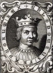 Portrait de Clovis III (? - 695), Roi d