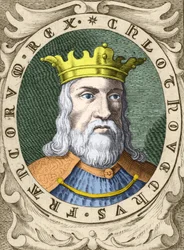 Portrait de Clovis Ier (v. 466 - 511) Roi des Francs