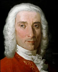 Portrait de Domenico Scarlatti (1685-1757), compositeur italien. Peinture anonyme du 18ème siècle. Naples, Conservatoire de Musique San Pietro a Majella.