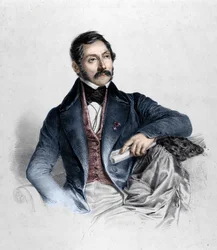 Portrait de Felice Romani, librettiste, poète et critique italien (1788-1865)