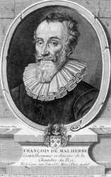 Portrait de François Malherbe, poète français (1555-1628) - gravure