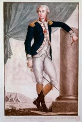 Portrait de Gilbert du Motier, Marquis de Lafayette (gravure)