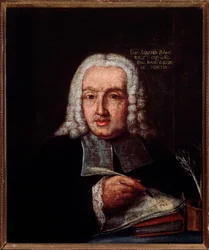 Portrait de Giuseppe Giacomo Saratelli (1714-1762), compositeur et organiste italien