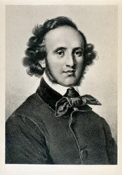 Portrait de Jakob Ludwig Felix Mendelssohn Bartholdy (1809-1847), chef d