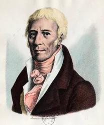 Portrait de Jean Baptiste Lamarck (1744-1829), naturaliste français (gravure)
