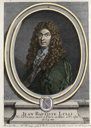 Portrait de Jean Baptiste Lully (Giovanni Battista Lulli) (1632-1687), compositeur français d