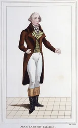 Portrait de Jean Lambert Tallian. Politicien français (1767 à 1820) Député à la Convention Gravure de 1830