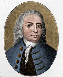 Portrait de Johann Christian Günther. Poète allemand (1695 - 1723). Gravure.