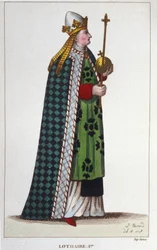 Portrait de Lothaire Ier (795-855), Empereur d