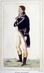 Portrait de Lucien Bonaparte (1775 -1840) gravure de 1830